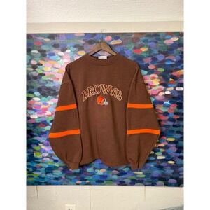 Vintage 90s Logo Athletic Cleveland Browns Sweatshirt NFL Football Men's M/M